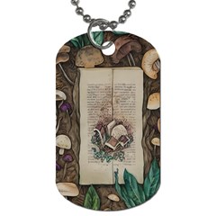 Charming Toadstool Dog Tag (two Sides)