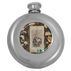 Charming Toadstool Round Hip Flask (5 Oz) by GardenOfOphir