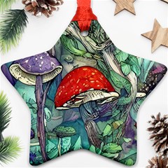 Necromancy Mushroom Ornament (star) by GardenOfOphir