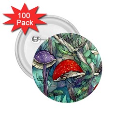 Necromancy Mushroom 2 25  Buttons (100 Pack)  by GardenOfOphir