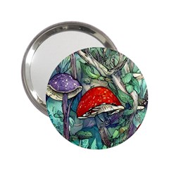 Necromancy Mushroom 2 25  Handbag Mirrors by GardenOfOphir