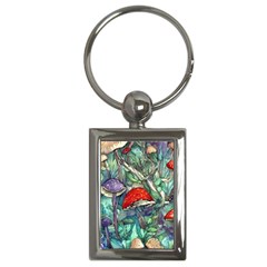 Necromancy Mushroom Key Chain (rectangle) by GardenOfOphir