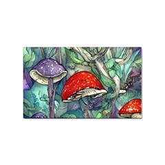 Necromancy Mushroom Sticker Rectangular (100 Pack) by GardenOfOphir