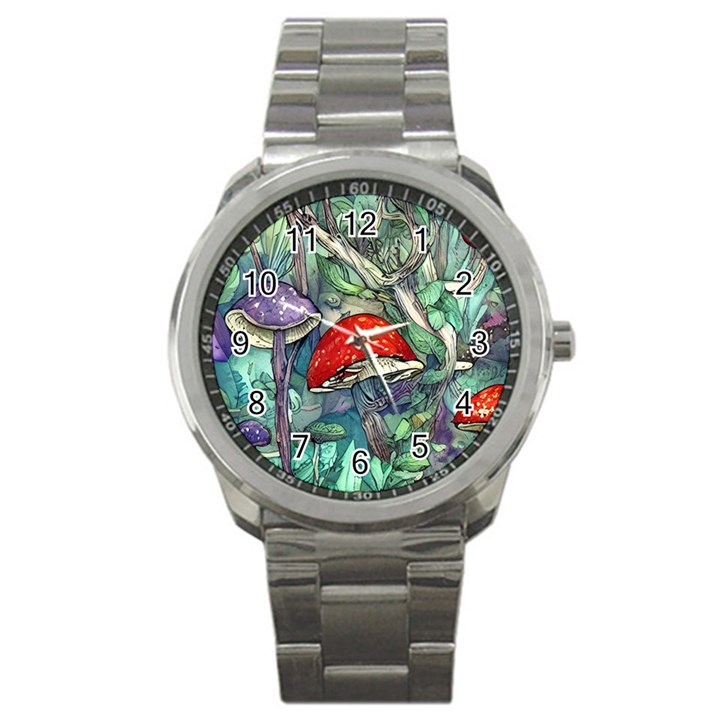 Necromancy Mushroom Sport Metal Watch