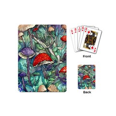 Necromancy Mushroom Playing Cards Single Design (mini) by GardenOfOphir