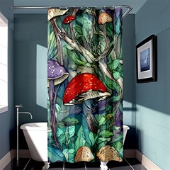 Necromancy Mushroom Shower Curtain 36  X 72  (stall)  by GardenOfOphir