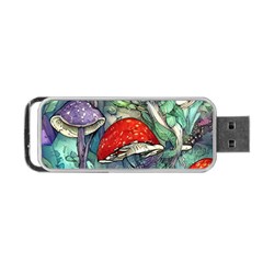 Necromancy Mushroom Portable Usb Flash (one Side) by GardenOfOphir