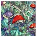 Necromancy Mushroom Square Satin Scarf (36  x 36 ) Front