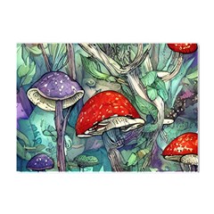 Necromancy Mushroom Crystal Sticker (a4) by GardenOfOphir