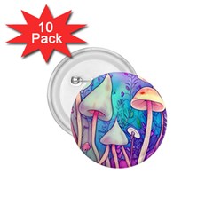 Magician s Charm Mushroom 1 75  Buttons (10 Pack) by GardenOfOphir