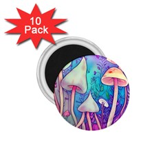 Magician s Charm Mushroom 1 75  Magnets (10 Pack)  by GardenOfOphir