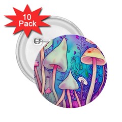 Magician s Charm Mushroom 2 25  Buttons (10 Pack)  by GardenOfOphir