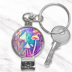 Magician s Charm Mushroom Nail Clippers Key Chain