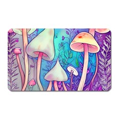 Magician s Charm Mushroom Magnet (rectangular) by GardenOfOphir