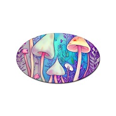 Magician s Charm Mushroom Sticker Oval (10 Pack) by GardenOfOphir