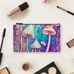 Magician s Charm Mushroom Cosmetic Bag (small) by GardenOfOphir