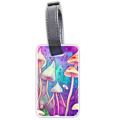 Magician s Charm Mushroom Luggage Tag (one Side) by GardenOfOphir