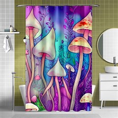 Magician s Charm Mushroom Shower Curtain 48  X 72  (small)  by GardenOfOphir