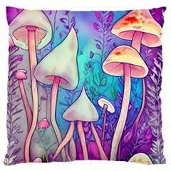 Magician s Charm Mushroom Standard Premium Plush Fleece Cushion Case (one Side) by GardenOfOphir