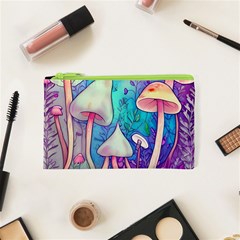 Magician s Charm Mushroom Cosmetic Bag (xs) by GardenOfOphir