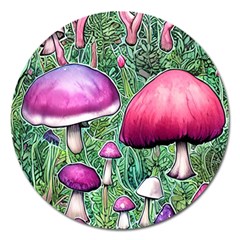 Conjuration Mushroom Magnet 5  (round) by GardenOfOphir