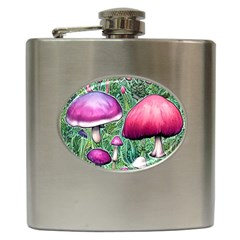 Conjuration Mushroom Hip Flask (6 Oz) by GardenOfOphir