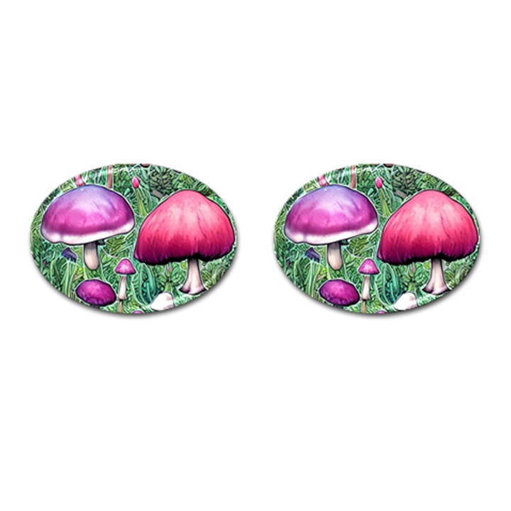 Conjuration Mushroom Cufflinks (Oval)