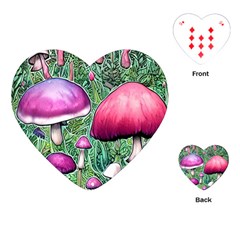 Conjuration Mushroom Playing Cards Single Design (heart)