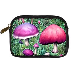 Conjuration Mushroom Digital Camera Leather Case by GardenOfOphir