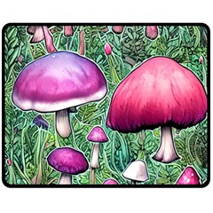 Conjuration Mushroom Fleece Blanket (medium) by GardenOfOphir