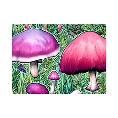 Conjuration Mushroom One Side Premium Plush Fleece Blanket (mini)