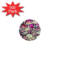 Sorcery Mushroom 1  Mini Magnets (100 pack) 