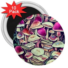 Sorcery Mushroom 3  Magnets (10 pack) 