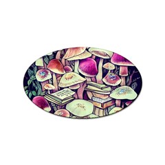 Sorcery Mushroom Sticker (oval) by GardenOfOphir