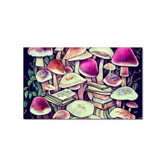 Sorcery Mushroom Sticker (rectangular) by GardenOfOphir