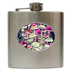 Sorcery Mushroom Hip Flask (6 Oz) by GardenOfOphir