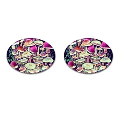 Sorcery Mushroom Cufflinks (Oval)