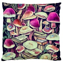 Sorcery Mushroom Large Cushion Case (two Sides) by GardenOfOphir