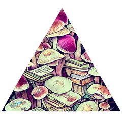 Sorcery Mushroom Wooden Puzzle Triangle by GardenOfOphir