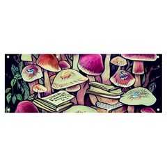 Sorcery Mushroom Banner And Sign 8  X 3  by GardenOfOphir