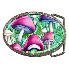 Charmed Toadstool Belt Buckles by GardenOfOphir