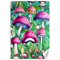 Charmed Toadstool Canvas 24  X 36  by GardenOfOphir