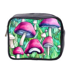 Charmed Toadstool Mini Toiletries Bag (two Sides) by GardenOfOphir