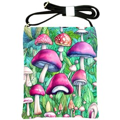 Charmed Toadstool Shoulder Sling Bag by GardenOfOphir