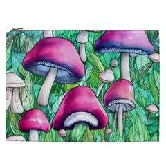 Charmed Toadstool Cosmetic Bag (xxl) by GardenOfOphir