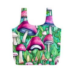 Charmed Toadstool Full Print Recycle Bag (m) by GardenOfOphir