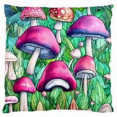 Charmed Toadstool Standard Premium Plush Fleece Cushion Case (one Side) by GardenOfOphir