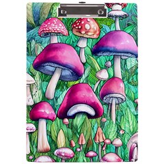 Charmed Toadstool A4 Acrylic Clipboard by GardenOfOphir