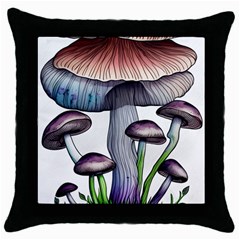 Necromancy Charm Throw Pillow Case (black) by GardenOfOphir