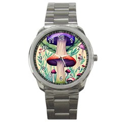 Magician s Conjuration Design Sport Metal Watch by GardenOfOphir